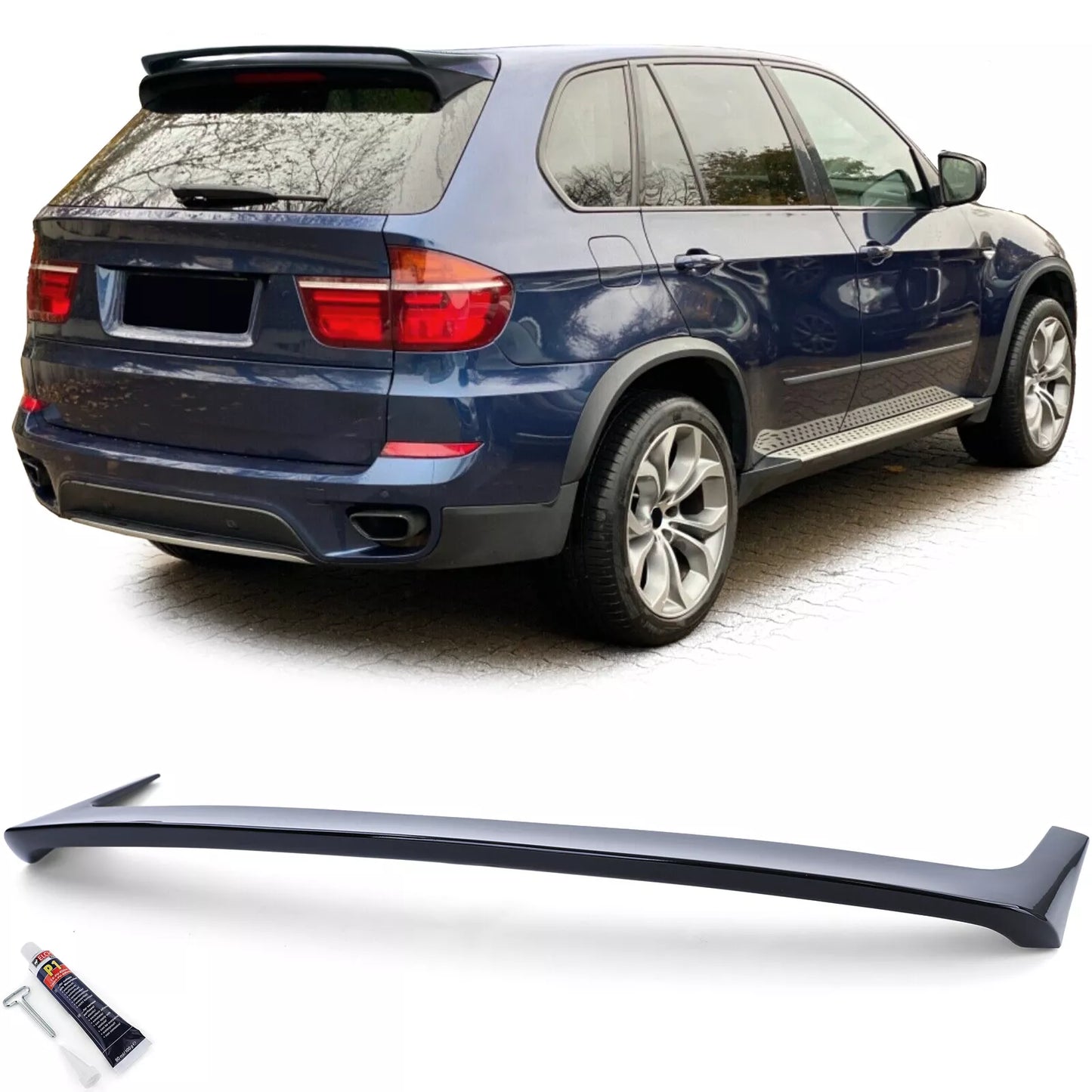 💎Glossy Black Sports Roof Spoiler Suitable for BMW X5 E70 06-13💎