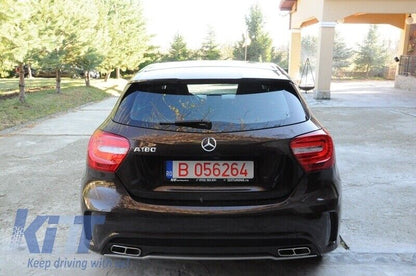Diffusore Punte Scarico Posteriore Per Mercedes W176 12-18 A-Class Sport Pack