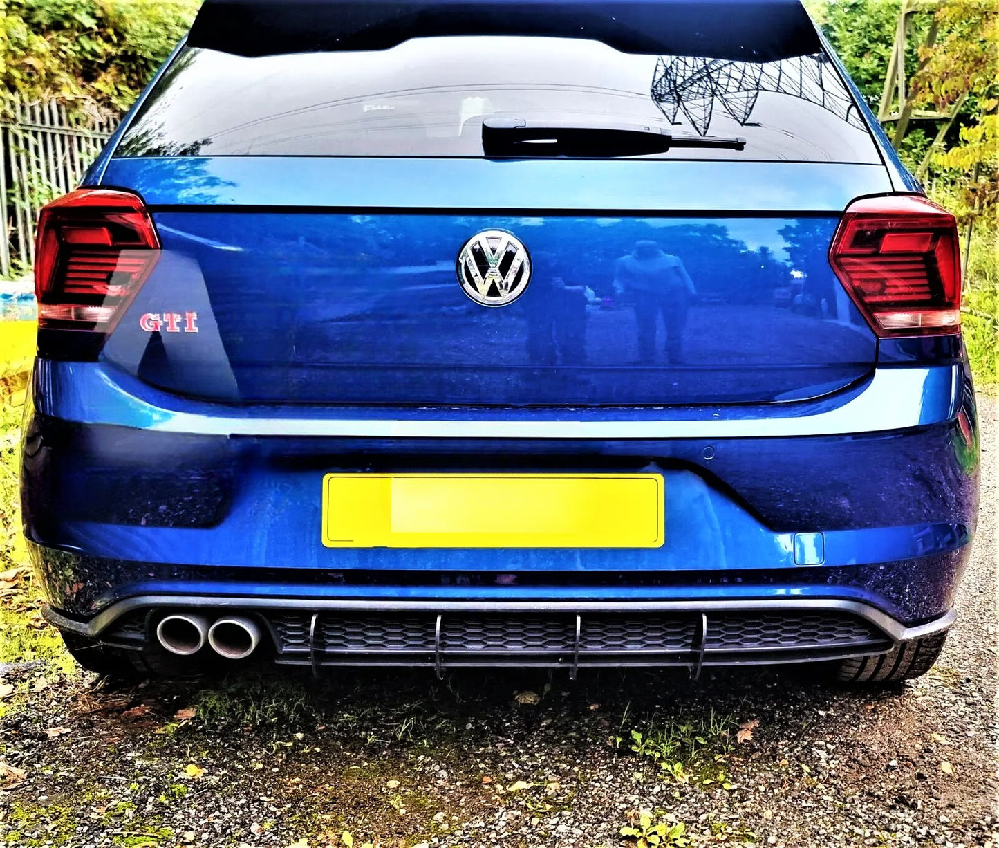 😎Diffusore posteriore adatto per VW Volkswagen Polo MK6 GTI AW2018+😎