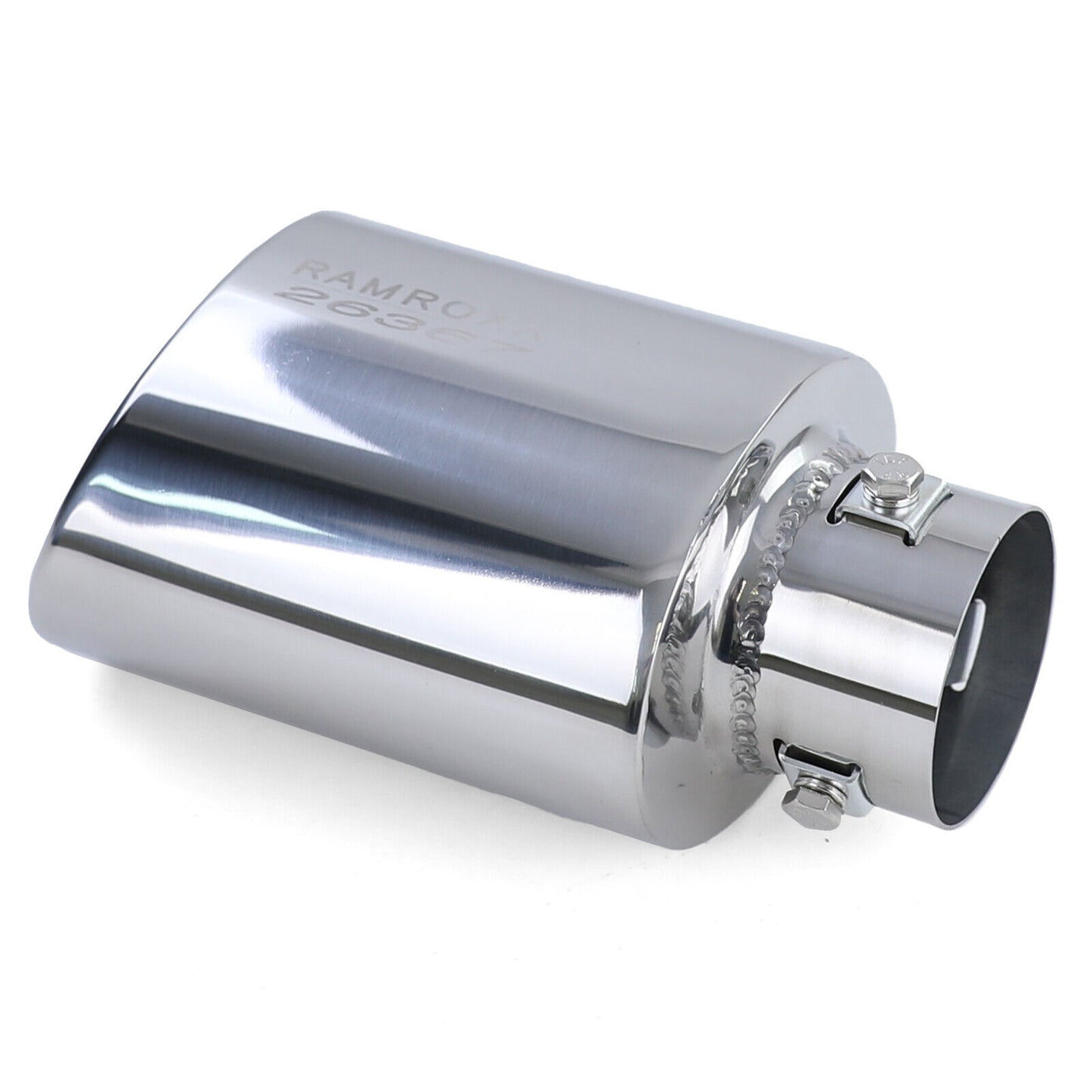 Rivestimento terminale scarico racing in acciaio inox per avvitabile ovale