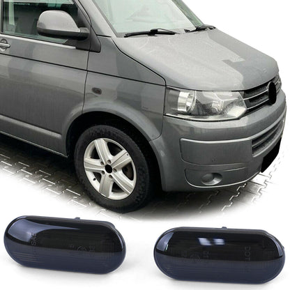 Barra luminosa a LED Indicatore di direzione laterale nero per VW T5 Transporter Caravelle Multivan AB03
