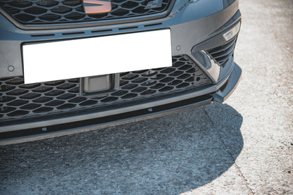 SPOILER SOTTO PARAURTI ANTERIORE LAMA SEAT LEON 5F 2017+ CUPRA FR NERO SPLITTER