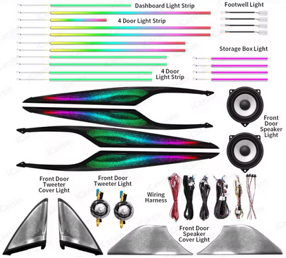 💕Kit aggiornamento 64 colori illuminazione ambiente  BMW Serie  5 G30 G31 💕