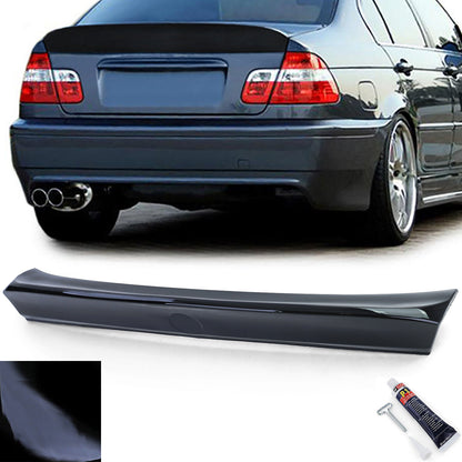 Spoiler posteriore a coda d'anatra CSL Nero lucido adatto per BMW Serie 3 E46 Berlina 98-05