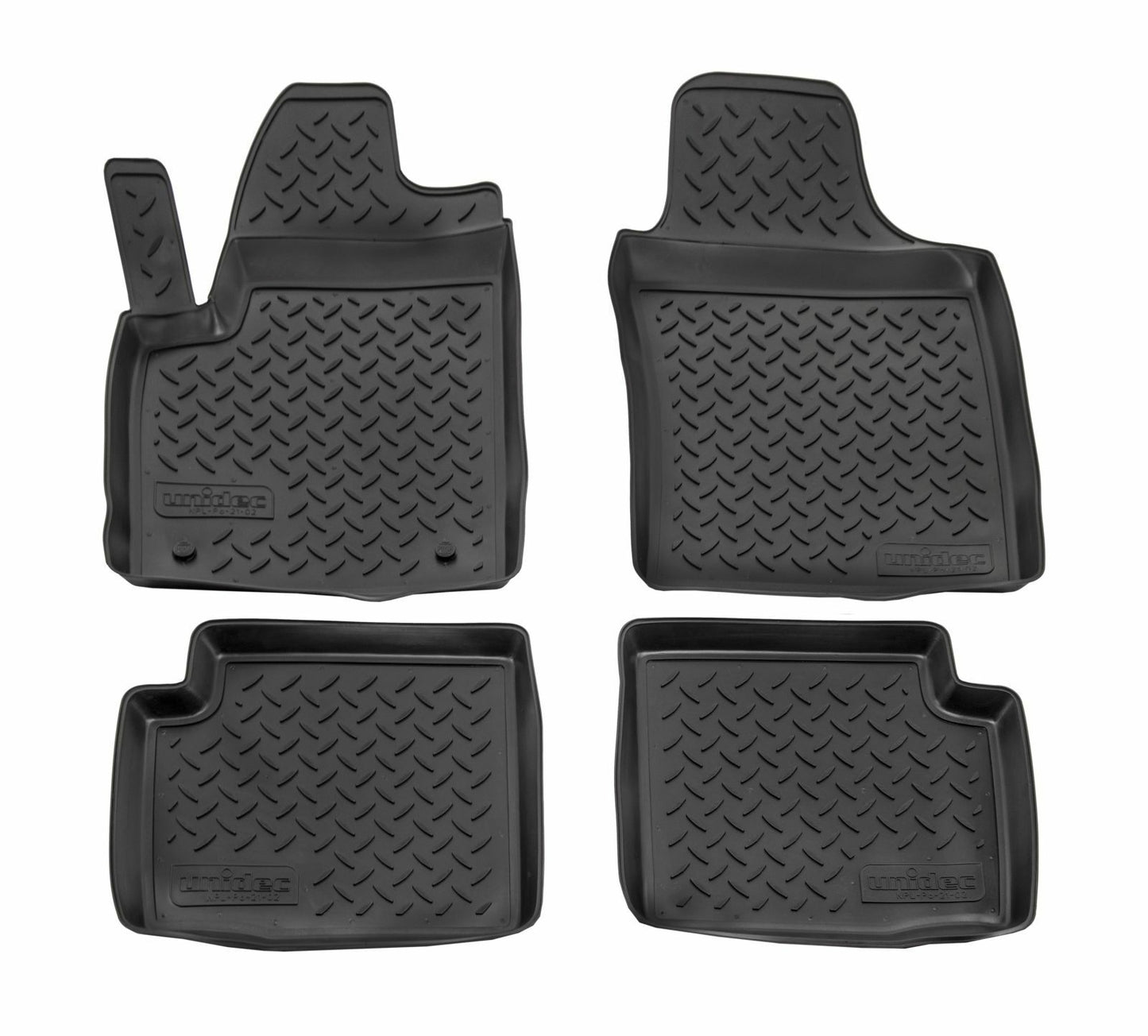 TAPPETI TAPPETINI AUTO IN GOMMA ADATTI PER FIAT 500 dal 2008