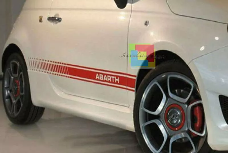 💕Art.0089 MINIGONNE LATERALI ADATTE A FIAT 500 LOOK SPORTIVO VRT💕