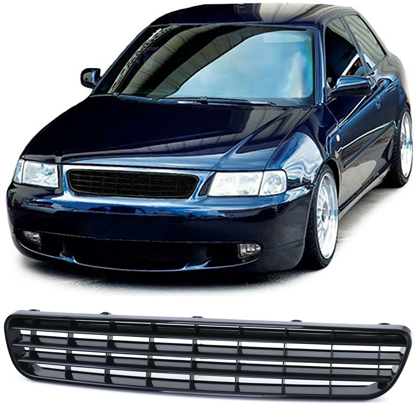 Griglia radiatore Sport Grill senza emblema nero adatto per Audi A3 8L 96-00-