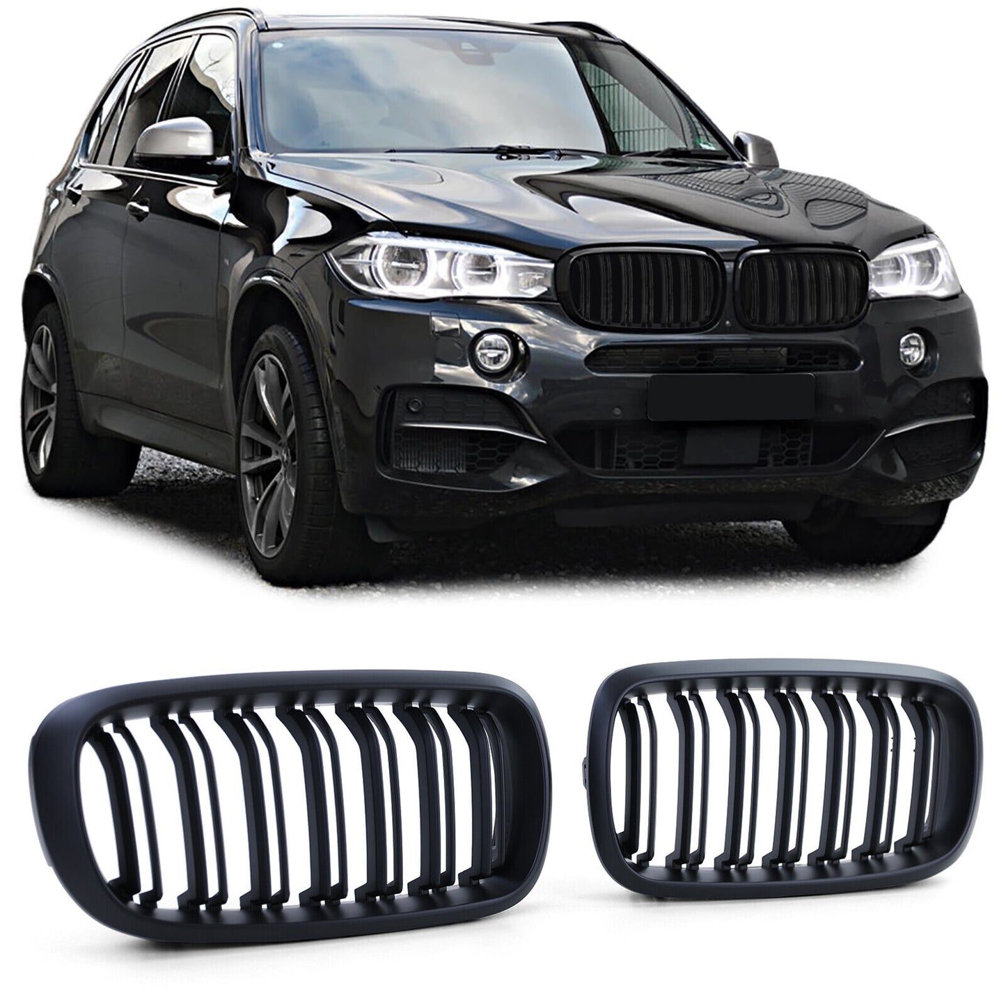 Griglia Sportiva Doppia Barra Performance Opaca aftermarket compatibile con BMW X5 F15 X6 F16