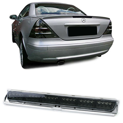 3. Terza luce di stop a LED vetro trasparente fumé nero per Mercedes SLK R170 CL AUTOELEGANCERICAMBI