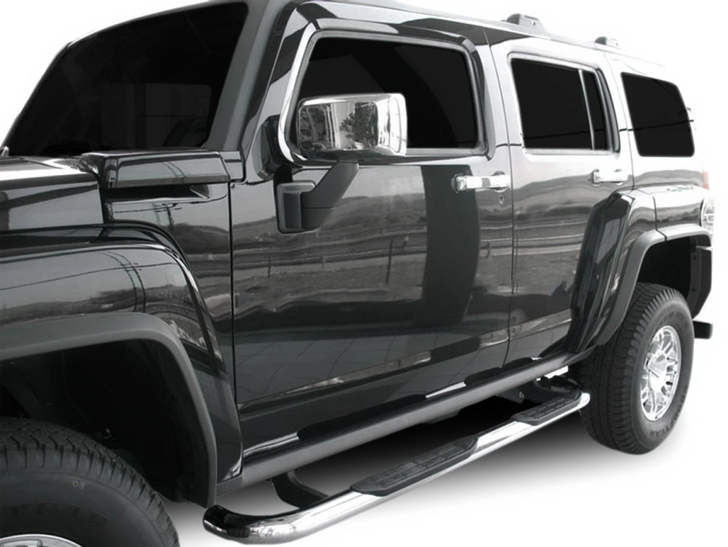 ART.2507  Pedane Inox Hummer H3 2005-2010 Spedizione Gratuita