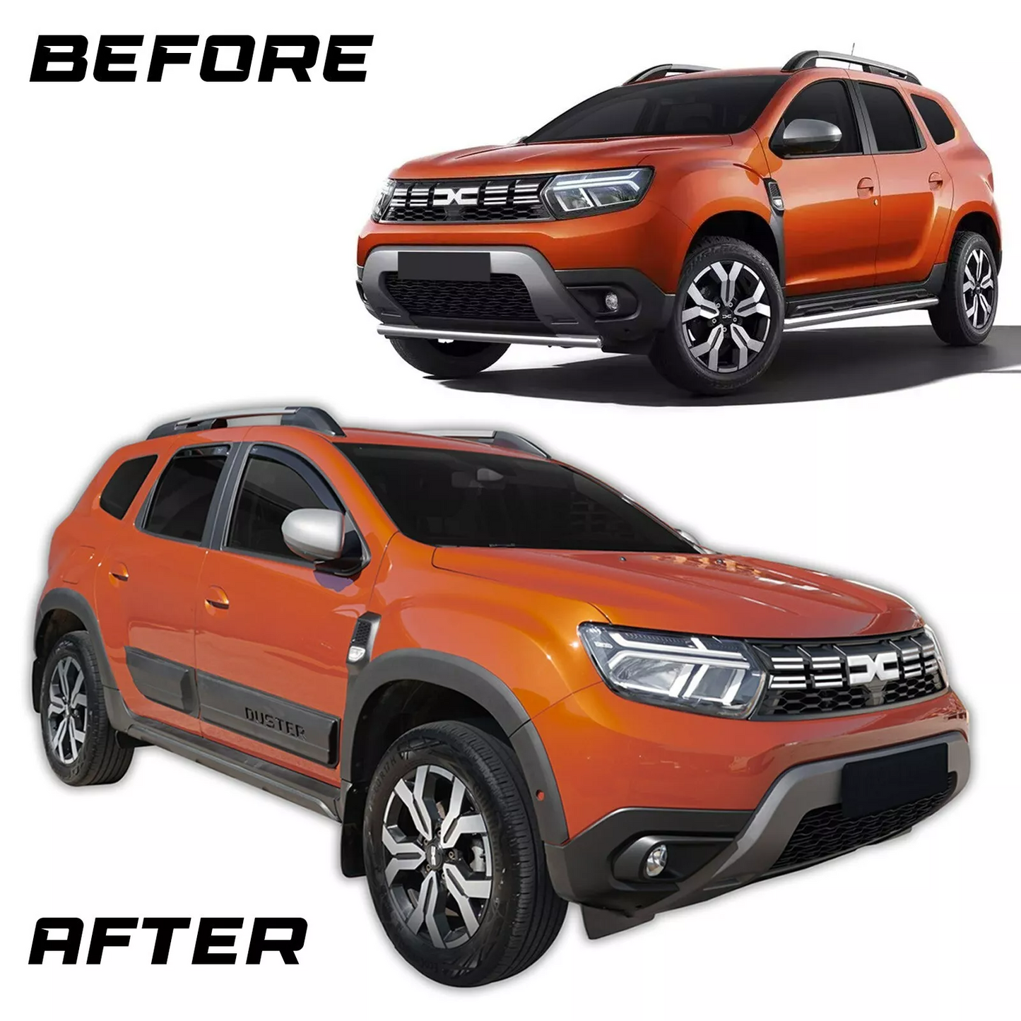 ART.2514  Kit Protezione + Parafanghi Adatti Per Dacia Duster 2 2017 +