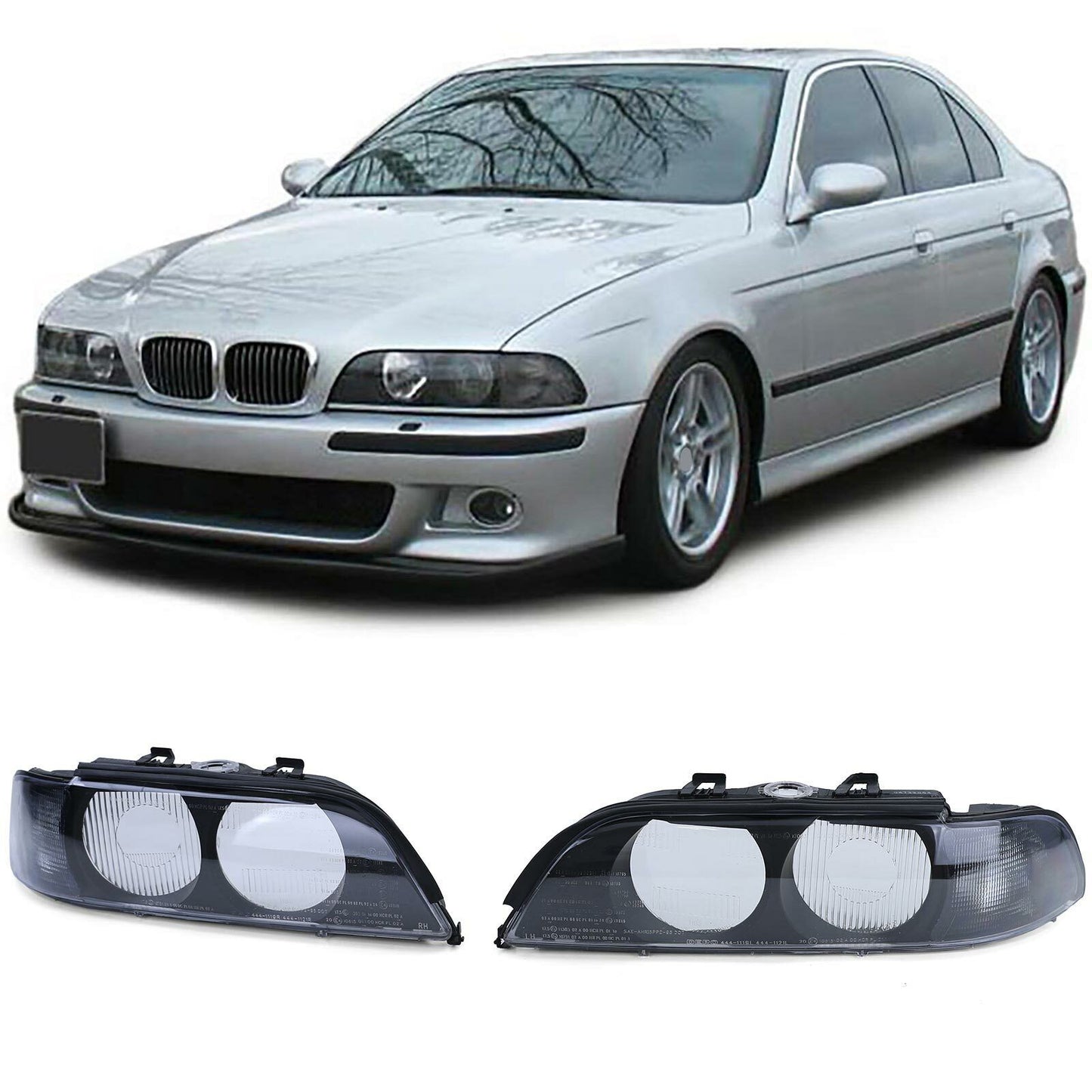 Faro nero adatto per BMW Serie 5 E39