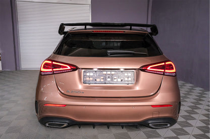 Spoiler TETTO per Mercedes Classe A Hatchback W177 18+ A45 Look nero