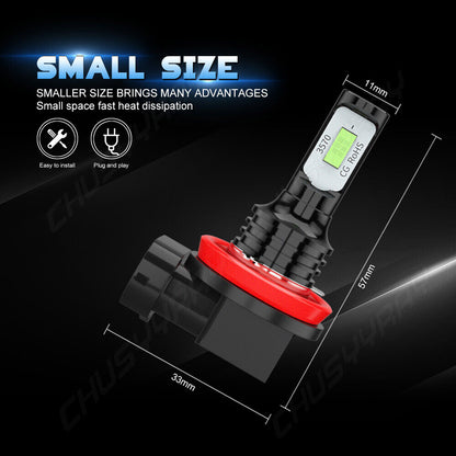 Per Nissan Sentra 2007 2008 2009 Faros LED Hi / Low+Kit de luces antiniebla