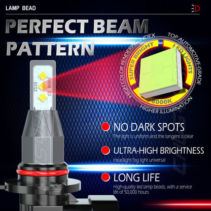 For Lexus IS250 IS350 2006 - 2010 6pc 8000K LED Headlights + Fog Light Bulbs KIT 