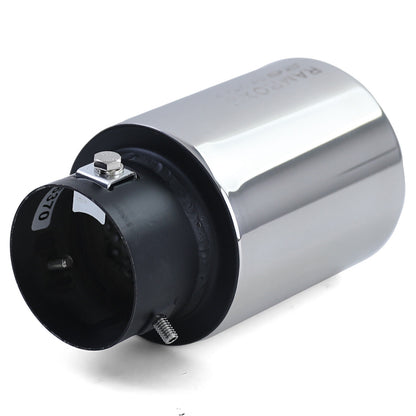 Terminale di scarico racing in acciaio inox per viti tonde da 89 mm-