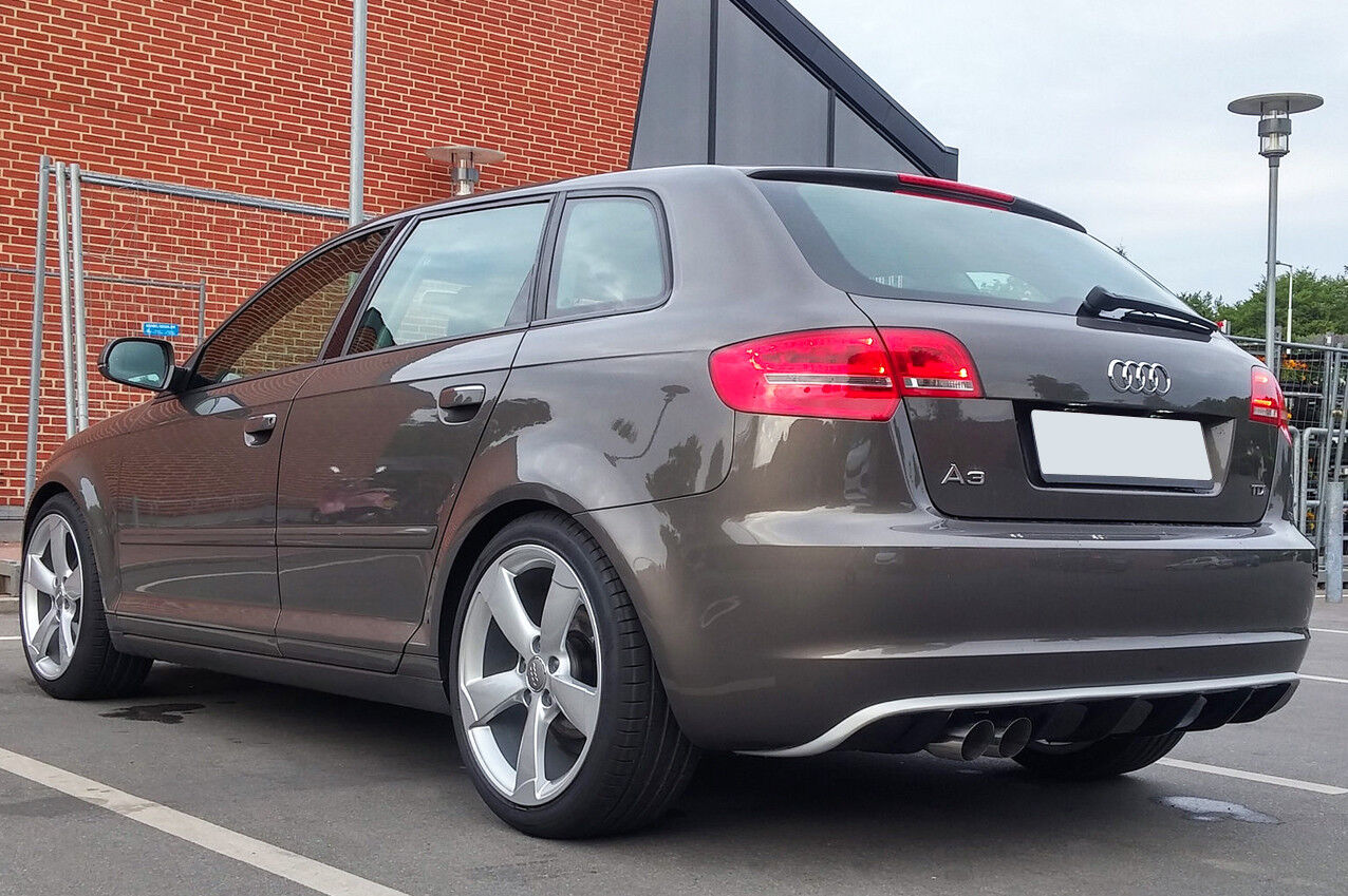 MINIGONNE POSTERIORE/DIFFUSORE/SPOILER AUDI A3 8P (restyling 2008-2012) STILE RS
