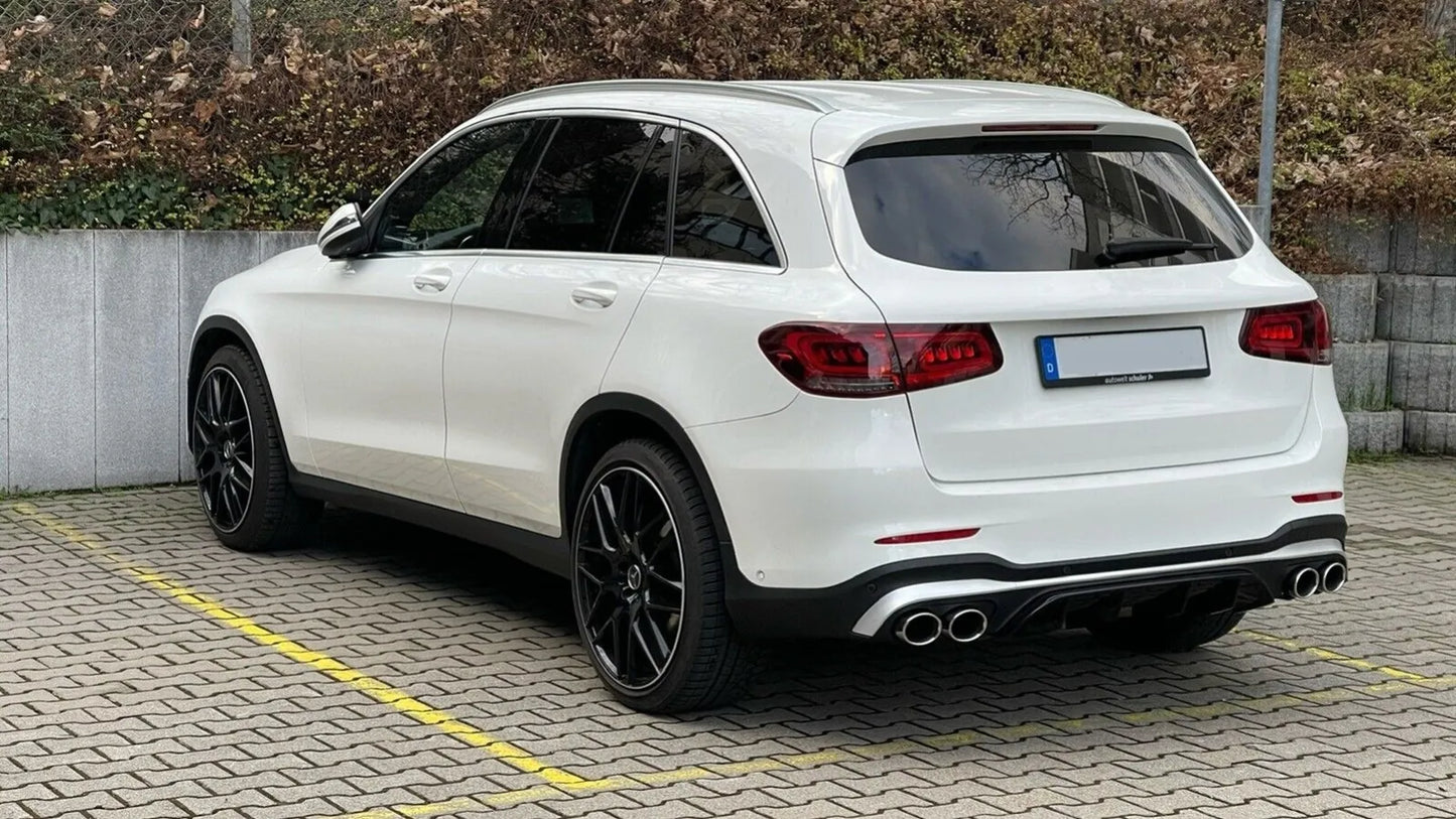💎Diffusore Punte Argento per Mercedes GLC SUV X253 Facelift 2020- GLC43💎