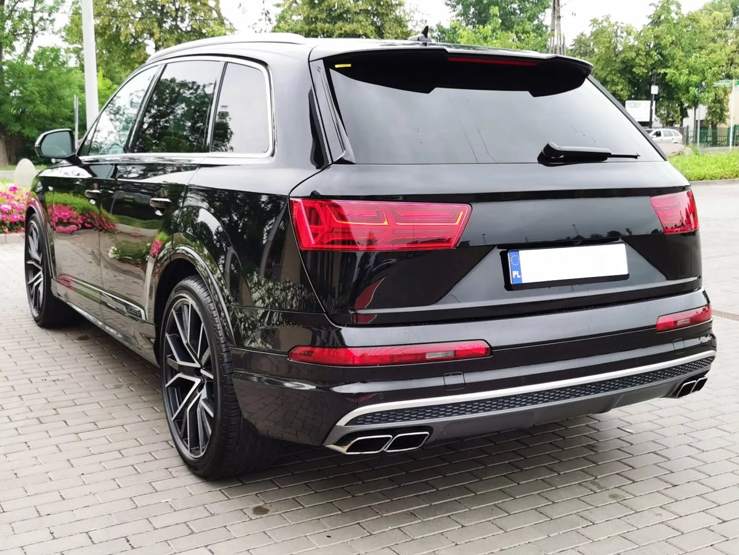 ⭐Punte Marmitte Coda Quadrilatero per Audi Q7 4M 15-19 SQ7 Look Benzina⭐