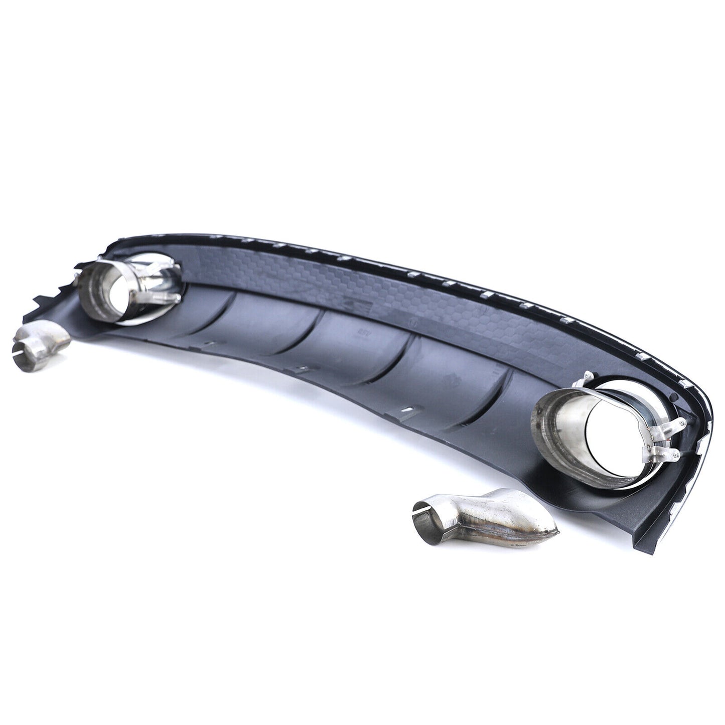 Rear Diffuser with Exhaust Tips for Audi A4 B8 Facelift 11-15 