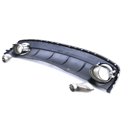 Rear Diffuser with Exhaust Tips for Audi A4 B8 Facelift 11-15 