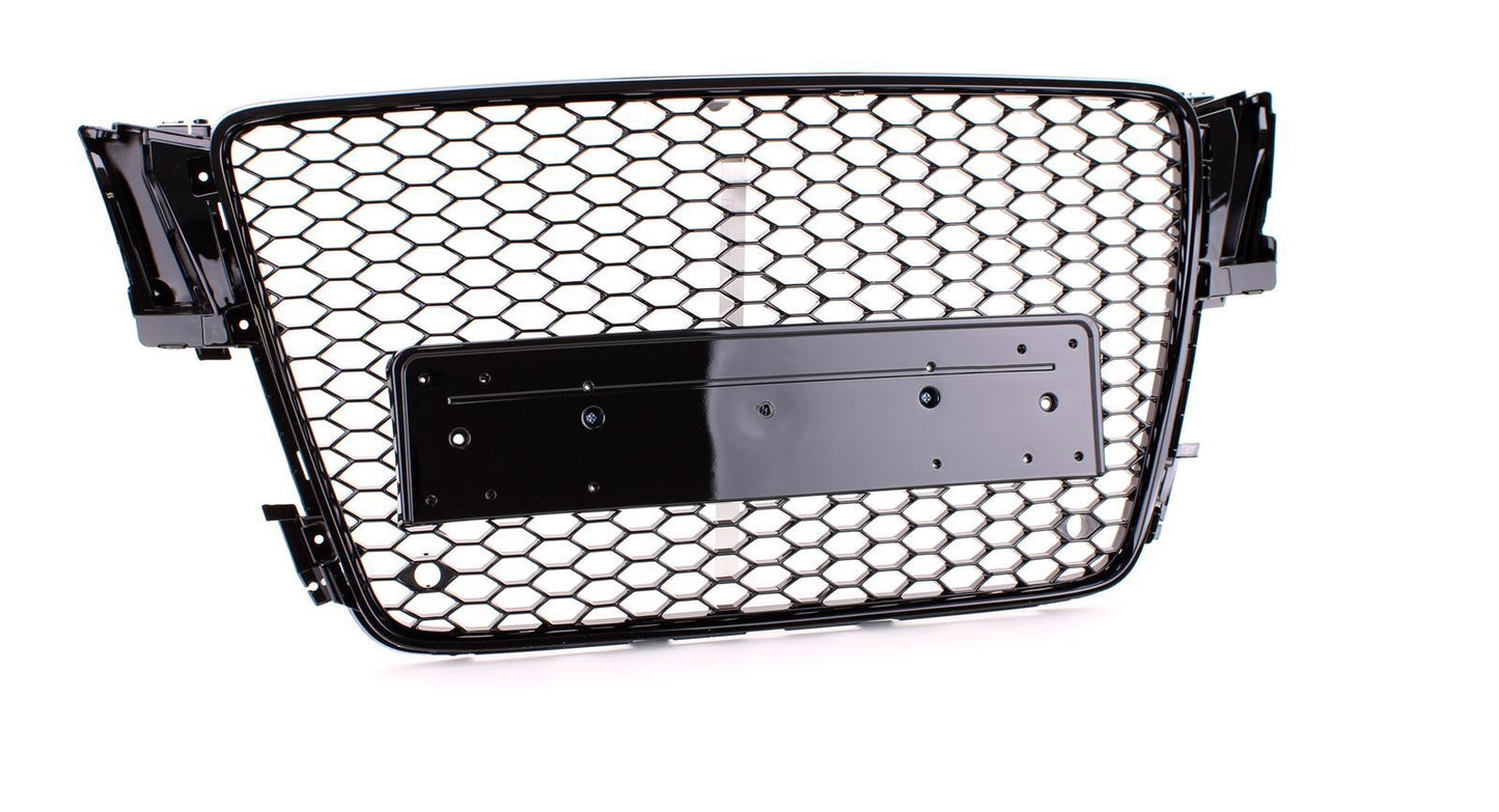 Radiator Grille Sport Grill Gloss Black for Audi A5 8T 07-11