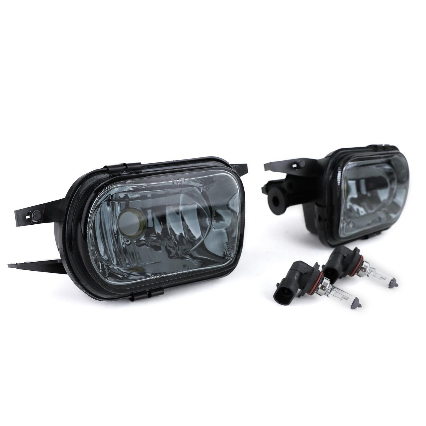 Set fendinebbia in vetro trasparente smoke nero aftermarket compatibile con Mercedes W203 CL203 C209 SLK R170