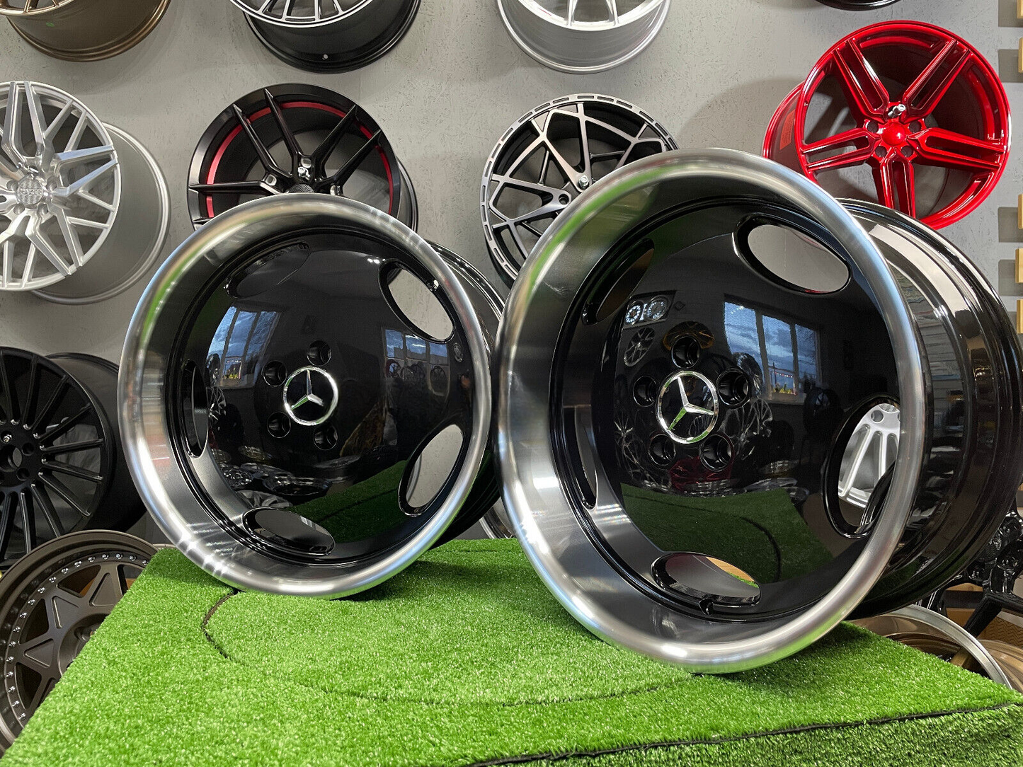 ADATTO per Mercedes E S Sl CL W124 CERCHI IN LEGA 18'' 5x112 Monoblocco AMG