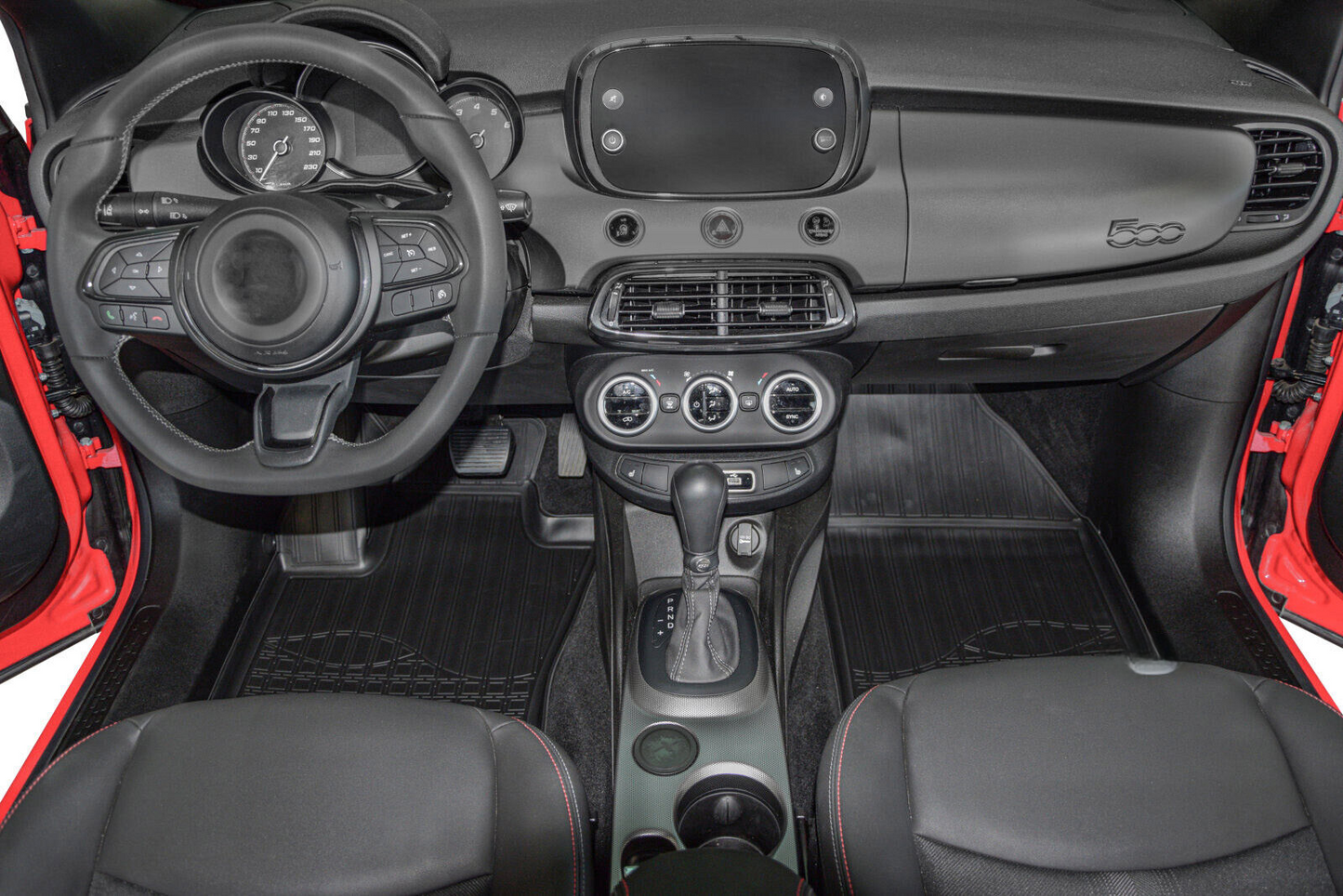 TAPPETI , TAPPETINI AUTO IN GOMMA ADATTI PER FIAT 500L dal 2012