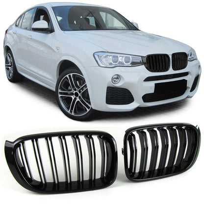 Sport radiator grille double bar performance suitable for BMW X3 F25 X4 F26