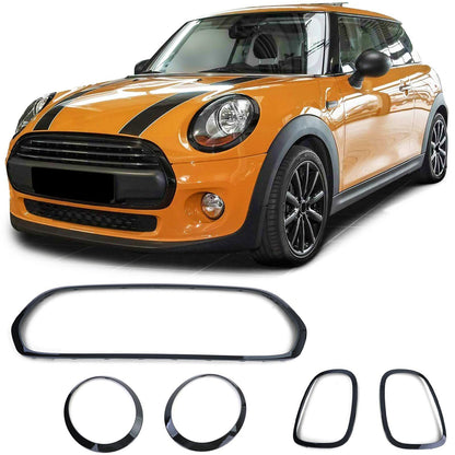 Cornice griglia fanali posteriori nera lucida compatibile per Mini F55 F56 F57 2014-2018