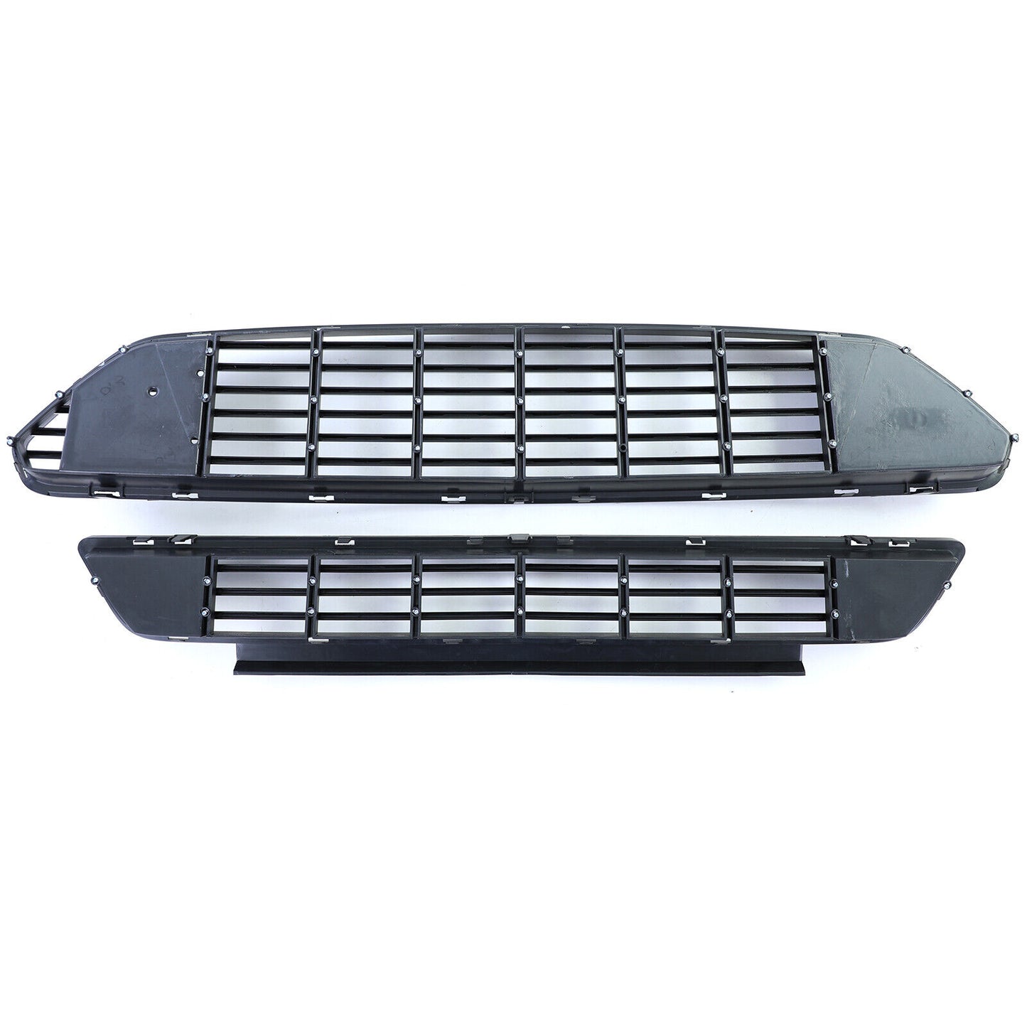 Griglia radiatore sportiva superiore e inferiore nera lucida per Ford Mustang 6
