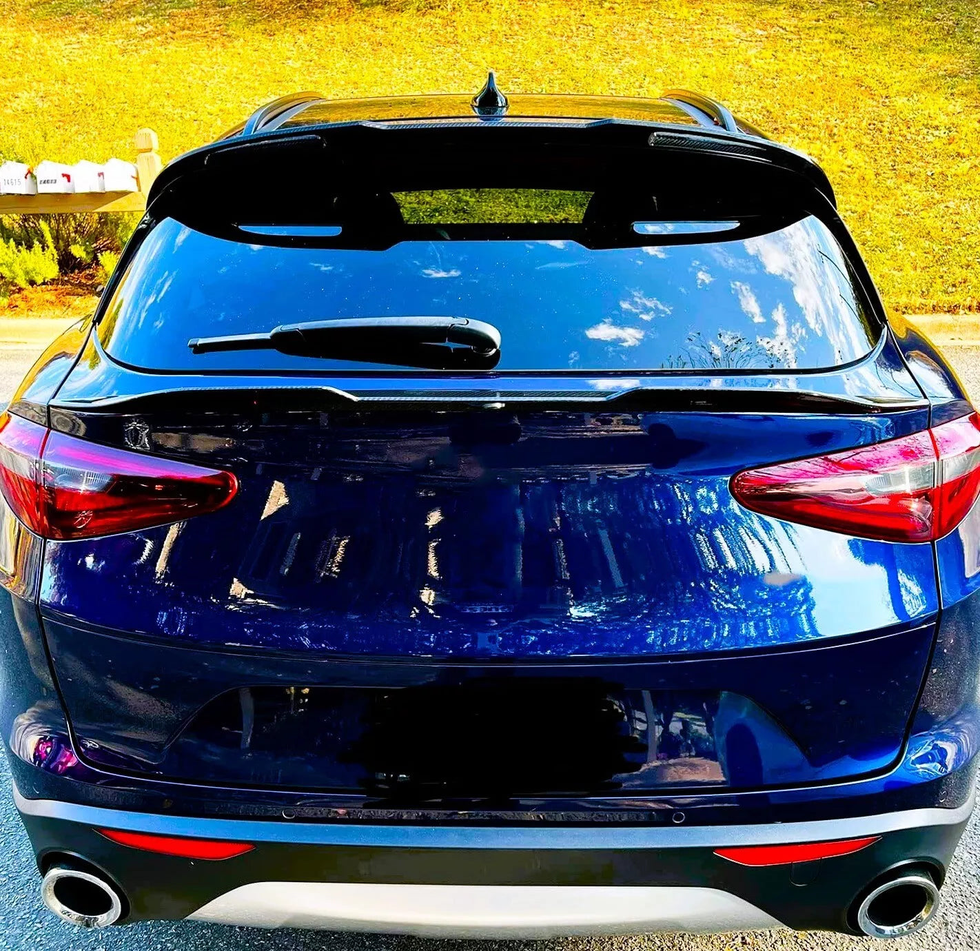 🤩Glossy black rear spoiler kit suitable for Alfa Romeo Stelvio 2017+🤩 