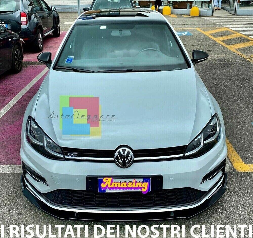 SPLITTER SUITABLE FOR GOLF 7 - 7.5 2012-2019 GLOSSY BLACK LOOK TOP SPORTY DESIGN 
