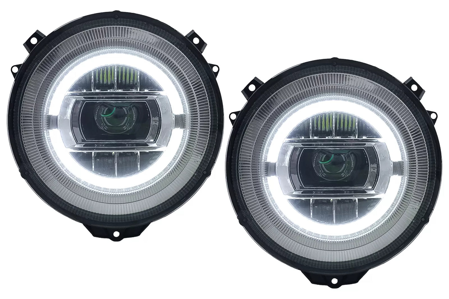 😍Phares Full LED pour Mercedes G W463 05-17 Chrome Facelift 2018 Look😍