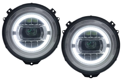 😍Phares Full LED pour Mercedes G W463 05-17 Chrome Facelift 2018 Look😍