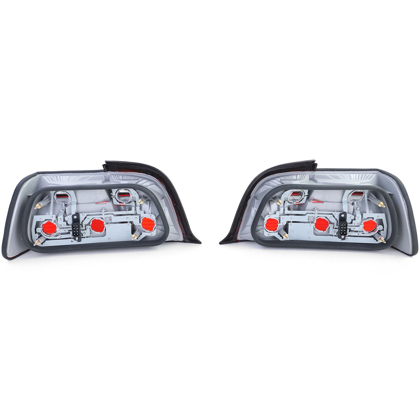 Coppia luci posteriori rosse nere adatte per BMW Serie 3 E36 Coupé Convertible 90-99