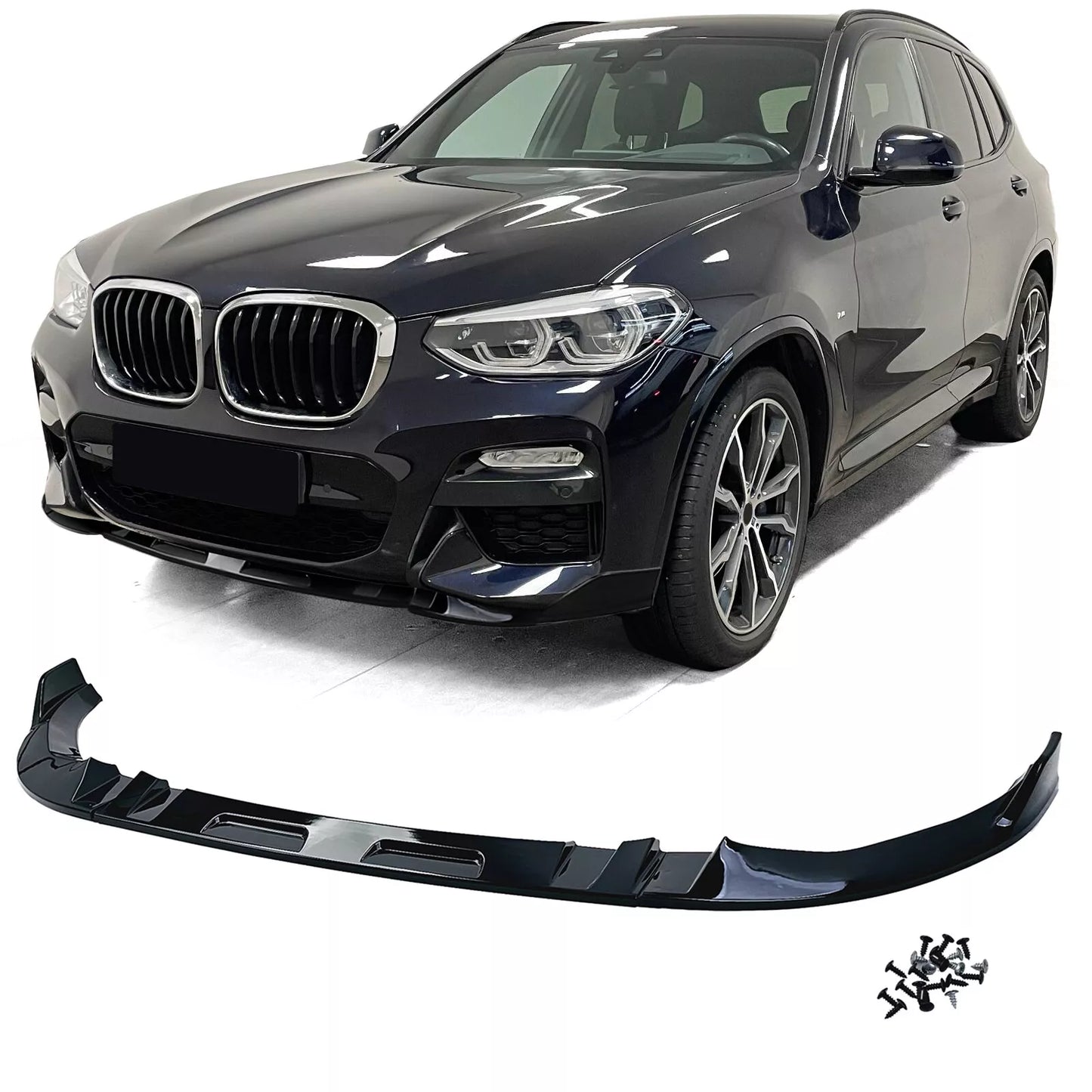💎SPLITTER Gloss Black suitable for BMW X3 G01 17-21💎