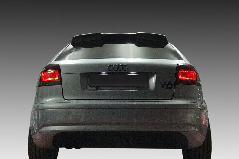 ALETTONE SUL TETTO RS3 - AUDI A3 8P 3 PORTE 03-12 SPOILER POSTERIORE IN ABS