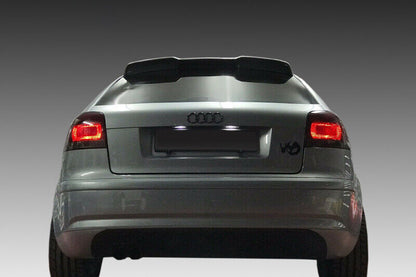 ALETTONE SUL TETTO RS3 - AUDI A3 8P 3 PORTE 03-12 SPOILER POSTERIORE IN ABS
