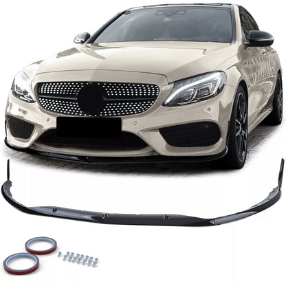 💎SPLITTER Sport Look Gloss Black for Mercedes C W205 S205 14-18💎