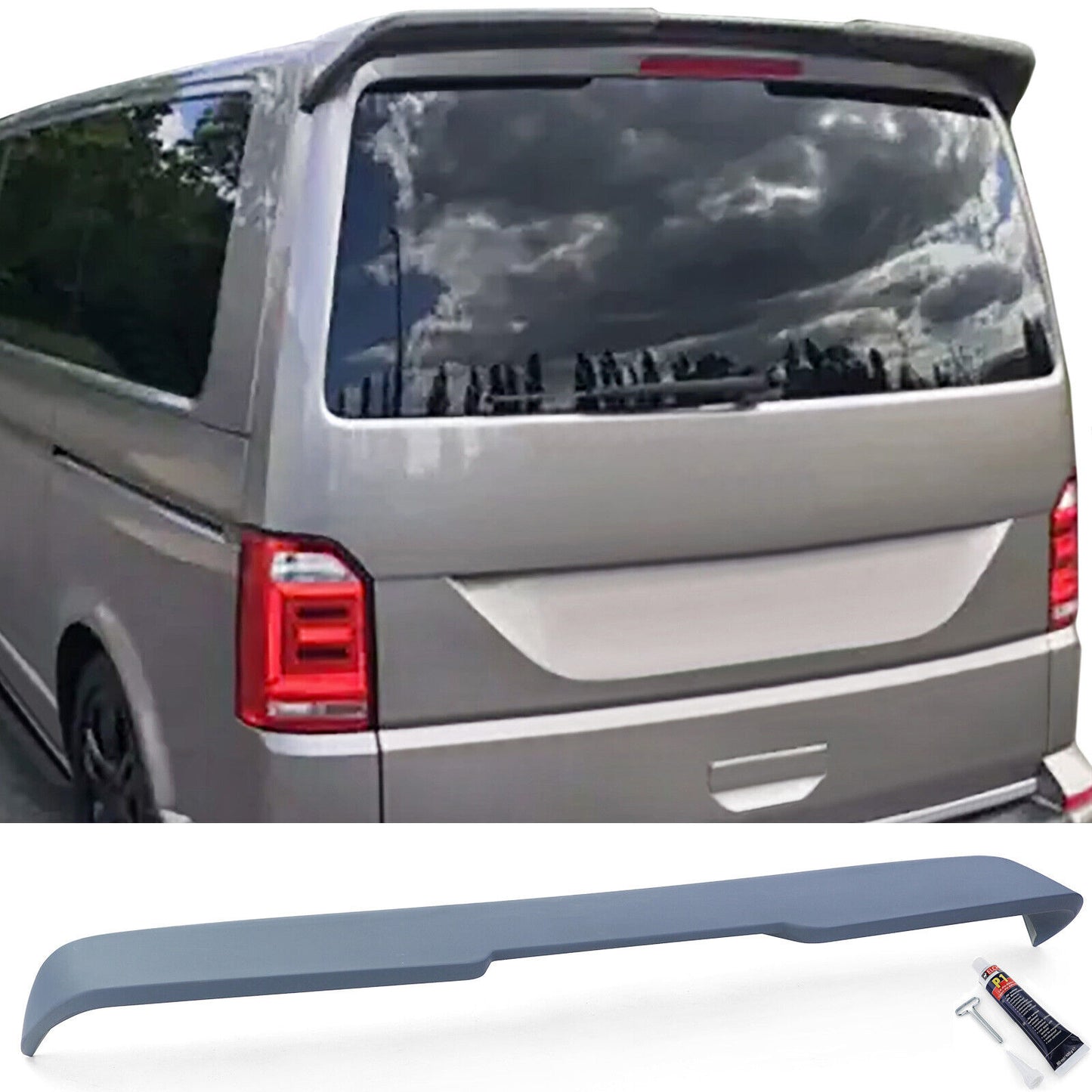 Sport rear roof spoiler edition aftermarket spoiler compatible with VW Bus T6 T6.1 with hatchback from 15 