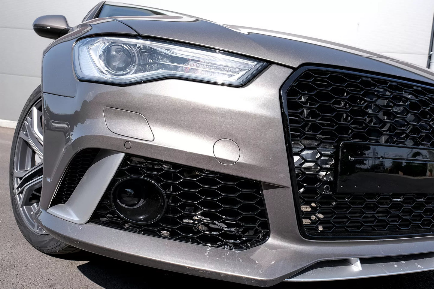 ⭐Paraurti Anteriore per Audi A6 C7 4G Facelift 2015-2018 RS6 Look Con Griglia S⭐