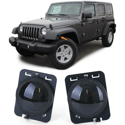 Coppia frecce laterali a LED Black Smoke per Jeep Wrangler JK 07-17 AUTOELEGANCERICAMBI