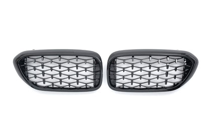 RADIATOR GRILLE SUITABLE FOR BMW 5 SERIES G30 G31 SPORT GRILLE DIAMOND POLISHED 