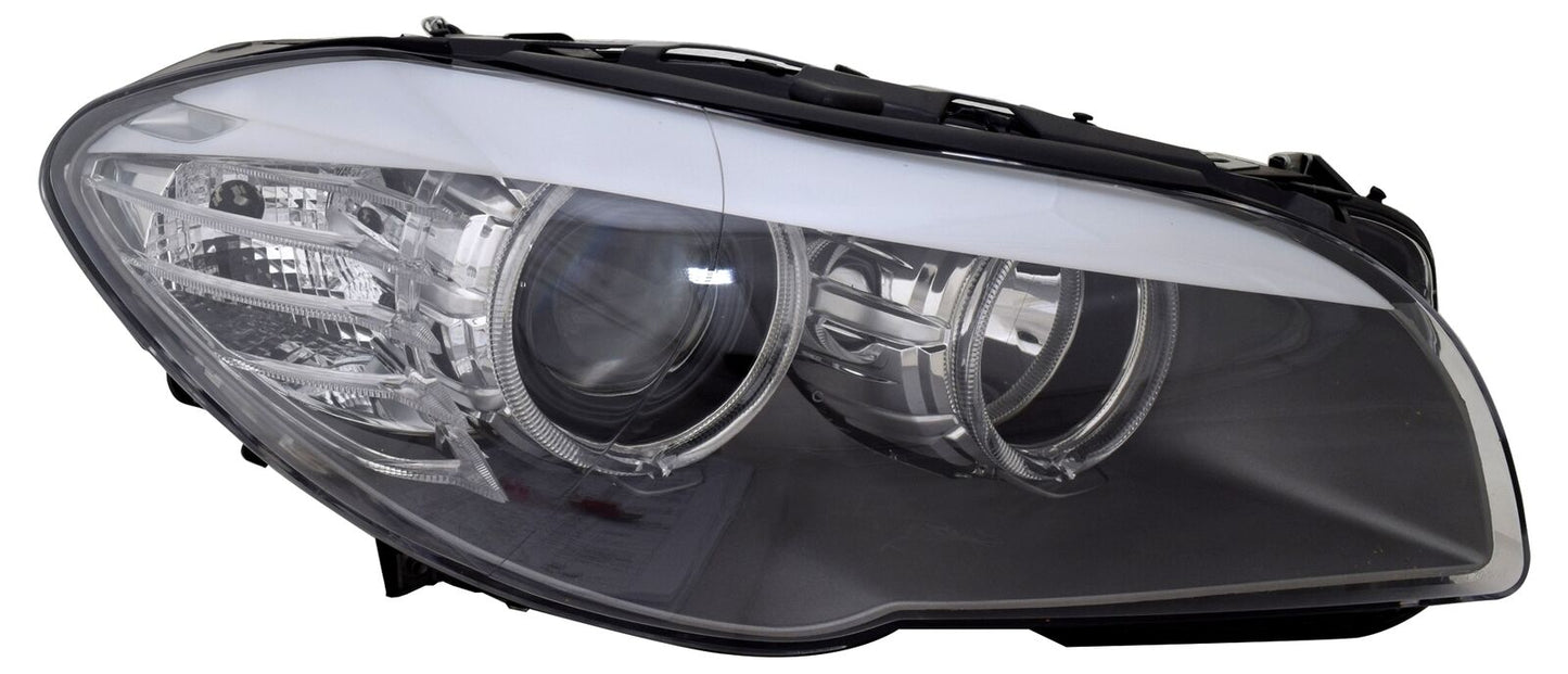 Faro anteriore destro per Serie 5 BMW F10 F11 2009-2013 H7 Alogena Angel Eyes LED LWR