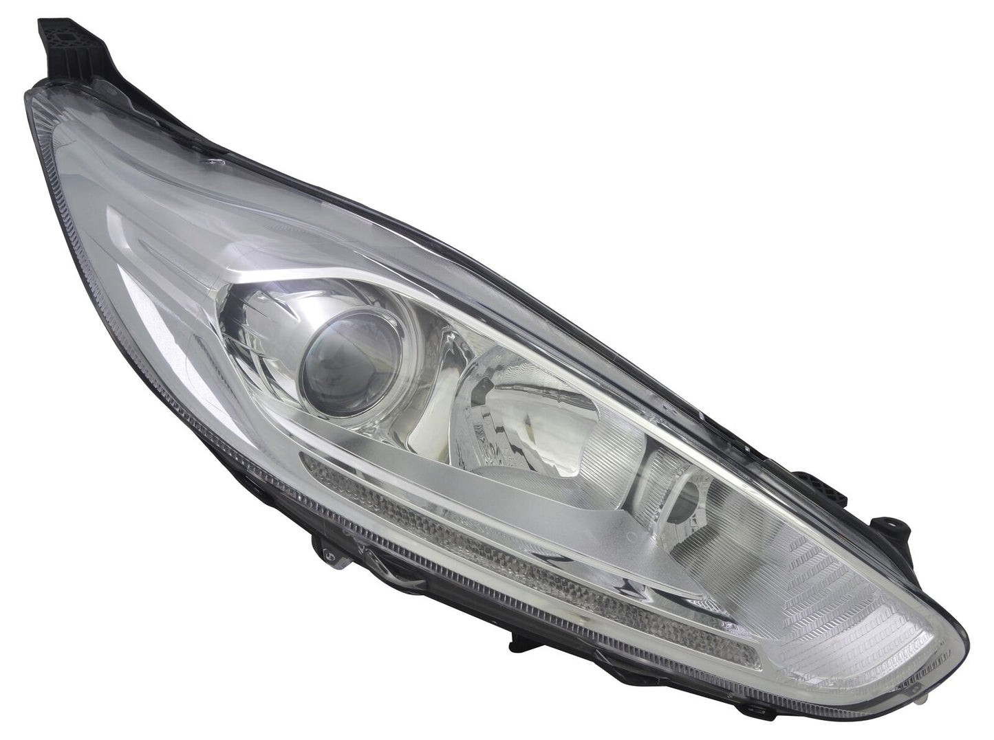 Faro anteriore destro per Ford Fiesta MK7 2012- Attuatore DRL H1 H7 LWR Cromato