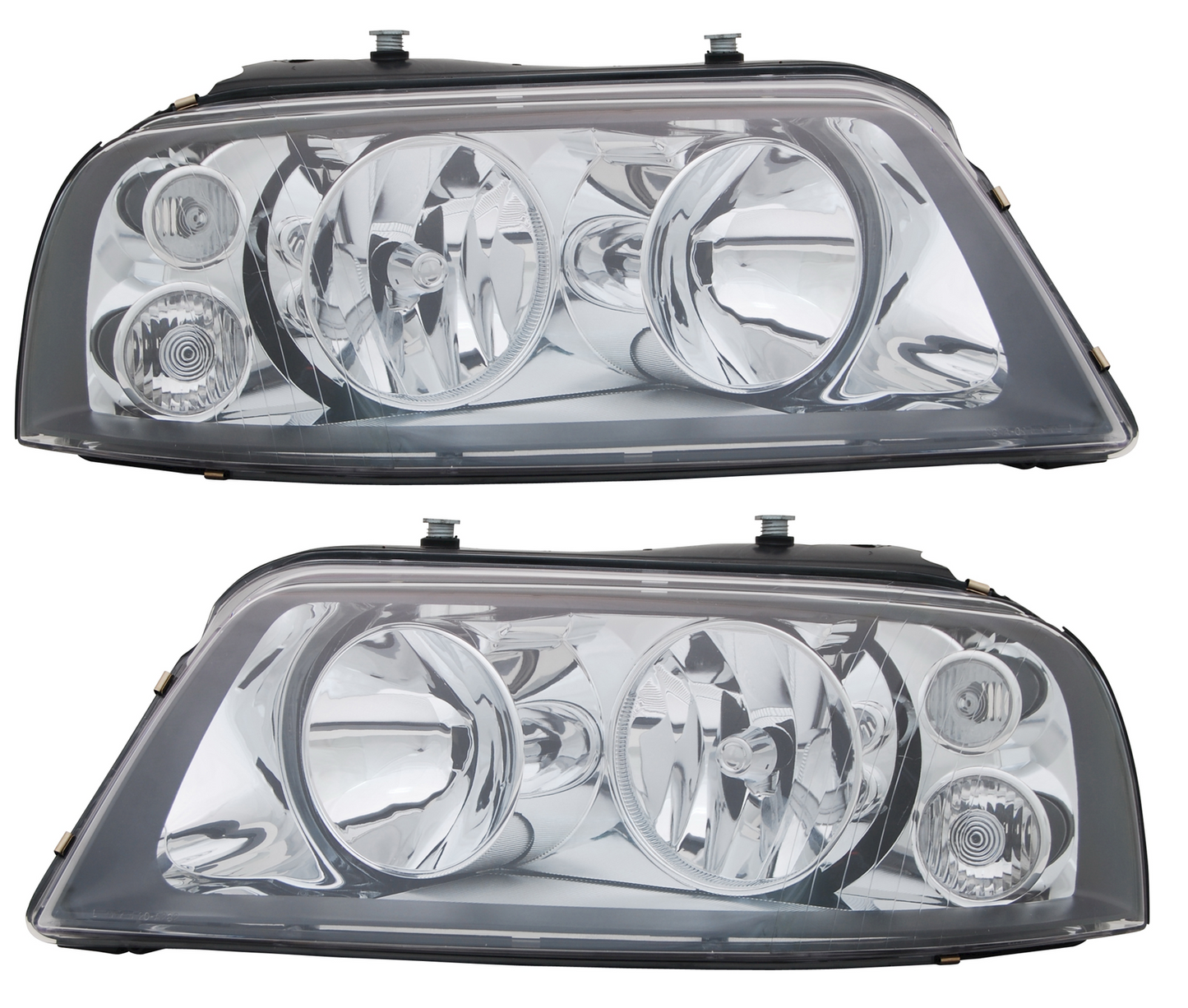 Headlight Set for VW Sharan 7M Seat Alhambra 7V Black LWR Engine H1 H7 