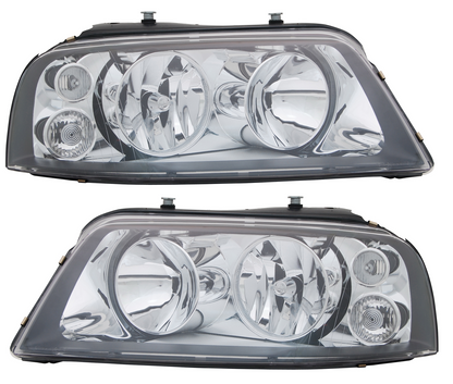 Headlight Set for VW Sharan 7M Seat Alhambra 7V Black LWR Engine H1 H7 