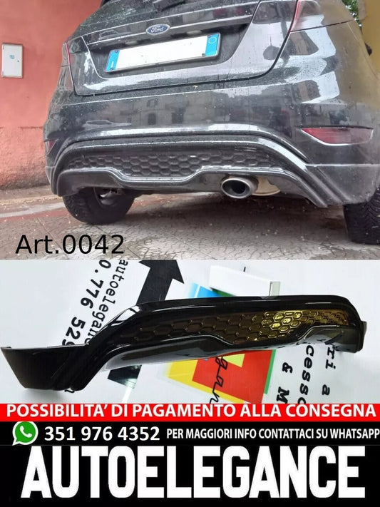 DIFFUSORE ADATTO PER FORD FIESTA FIESTA MK7 2008-2017 LOOK ST RAW